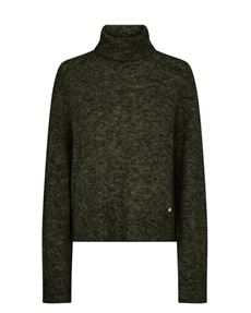 MOS MOSH STRIK AIDY THORA ROLLNECK KNIT, GREY MELANGE